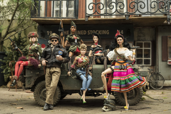 The action dolls, including Steve Carell lookalike, that help to recreate Mark Hogancamp's world in Welcome to Marwen.