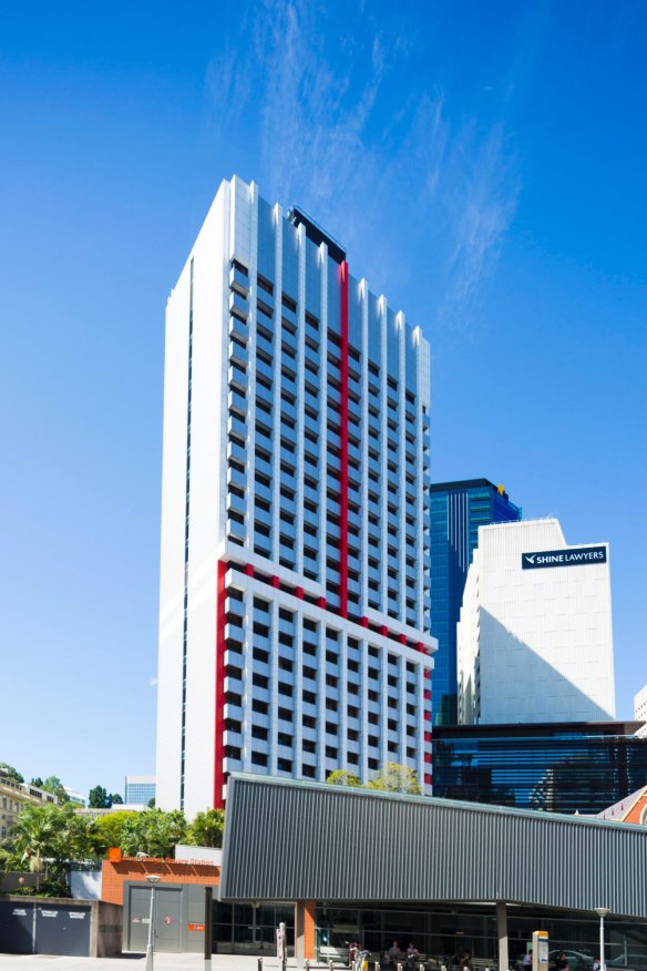 Suncorp Plaza, on the corner of Albert and Turbot streets.