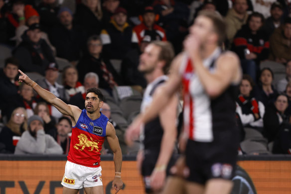 That’s where we are heading: Charlie Cameron and the Lions can point to September action.