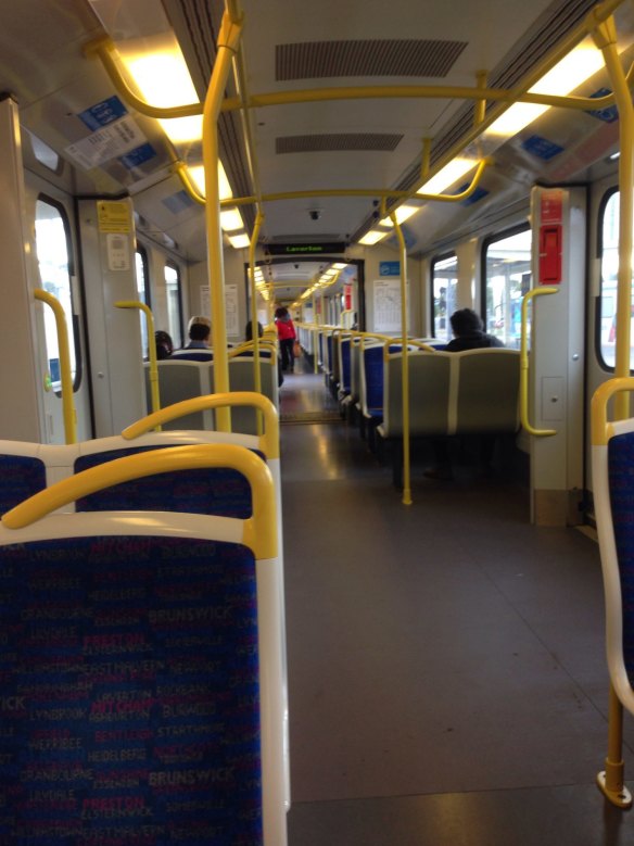 The peak hour limited express from Laverton to Flinders Street.