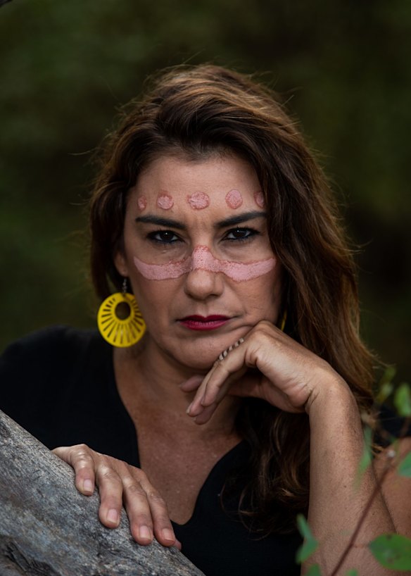 DjabWurrung Gunnai Gunditjmara woman and Greens Senator Lidia Thorpe poses for a portrait. 18th March, 2022.