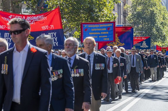 Anzac Day March, Sydney, 2019.
