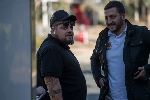 Owners and brothers  George (wearing cap) and Dimitri Yianoulakis. at the Hawker location. 