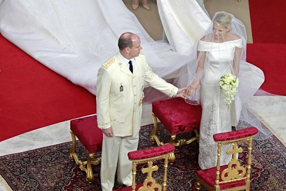 open lace back dress Ocean Princess Charlene Bridal Tiara Wedding Crown