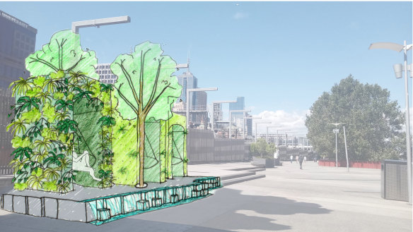 Megan Chatterton (from the University of Melbourne) has designed a garden for the CBD