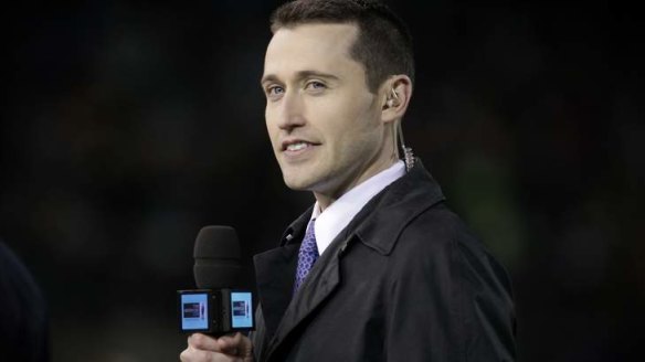 Tom Waterhouse during the Australia v New Zealand ANZAC rugby league test in 2013