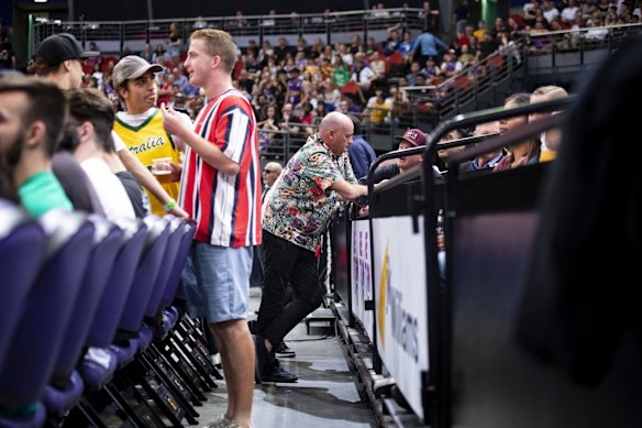 Chairman and Owner of the Sydney Kings Basketball Team Paul Smith during a Sydney Kings v Melbourne United NBL game at Qudos Bank Arena in Sydney.