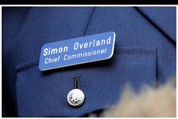 Victoria Police Chief Commissioner Simon Overland fufilling media commitments on Thursda, y 21 April 2011. Photo by Craig Abraham