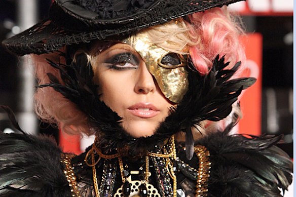 Lady Gaga arrives at the 2009 MTV Video Music Awards at Radio City Music Hall on September 13, 2009 in New York.