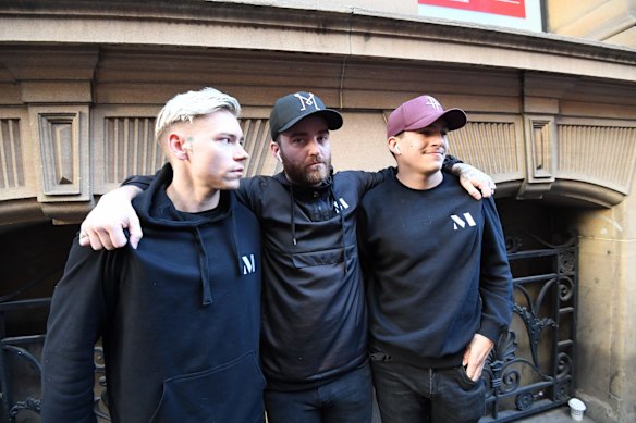 Lee Cuthbert, Paul O’Shaughnessy and Alex Roberts, who chased and tackled the alleged offender.