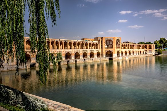 The Khaju Bridge, Isfahan, Iran: Built in the 17th century, the Khaju Bridge isn't particularly long or high, but it's delightfully dreamy. It was built to act as a building in its own right, as well as a weir and public meeting space. 