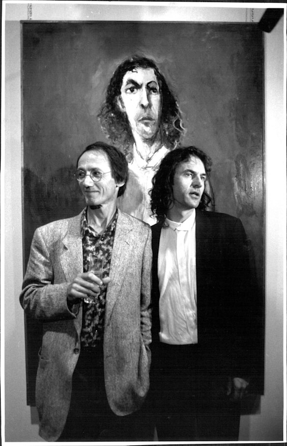 Garry Shead, left, and his subject, the publisher Tom Thompson. Garry was the winner of the Archibald Prize in 1993. 