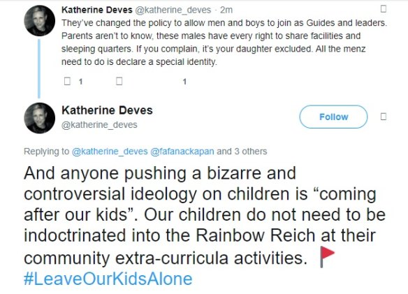 Deleted tweets by Liberal candidate for Warringah Katherine Deves.