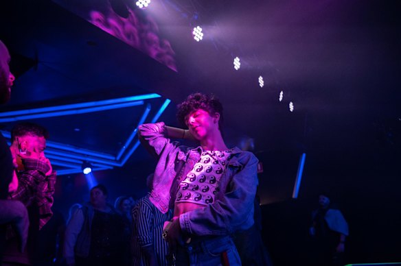 Feeling the music at Heaven nightclub on Oxford St.