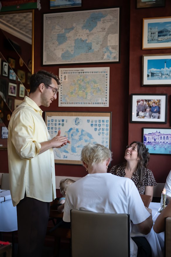 The pretty uniforms at Corner 75.