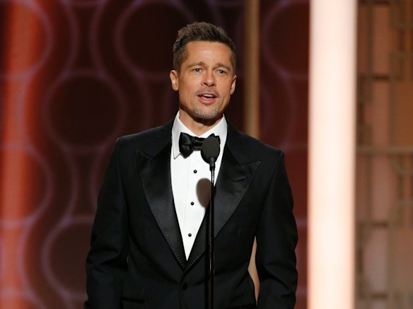 Brad Pitt introduces <i>Moonlight</i>.
