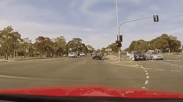 An Age reader shared this video of them blowing a tyre after hitting a pothole on the Princes Highway in Corio this month.