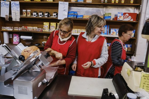 The ladies of the  Olympic Continental Deli and Butchery.