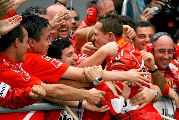 Schumacher is Formula One's most successful driver with 91 wins - most with Ferrari.