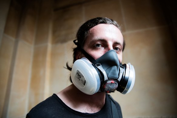 Climate protestors at the rally against Scott Morrison at Town Hall.