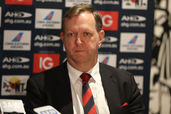 Former Melbourne president Glen Bartlett has revealed why he left the club.