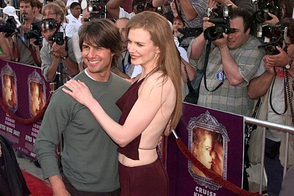 Nicole Kidman and Tom Cruise at the premiere of "Eyes Wide Shut" in Los Angeles, July 13, 1999.