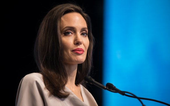 Actress Angelina Jolie, special envoy to the United Nations High Commissioner for Refugees.