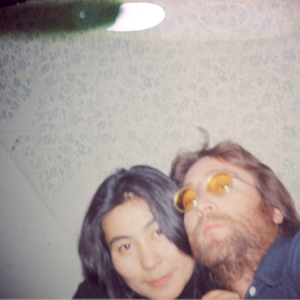 Instamatic  photograph taken by John on the set of Yoko's Film No. 12.