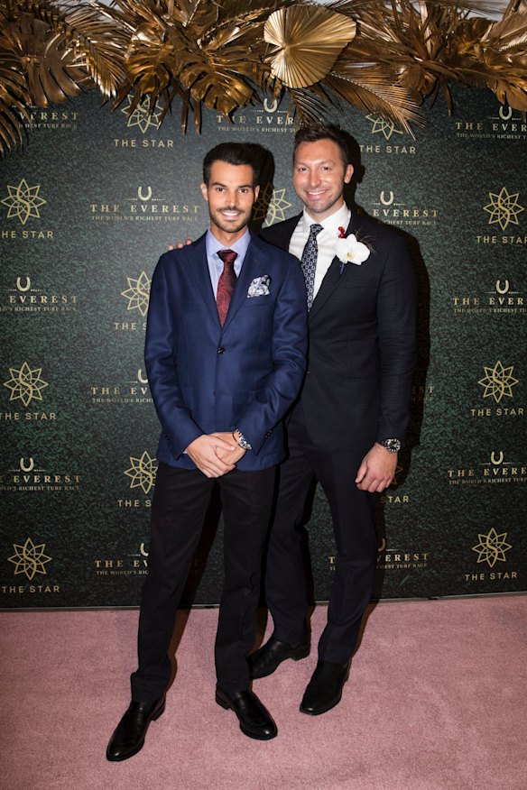 Ian Thorpe and his boyfriend Ryan Channing at the Everest with The Star.
