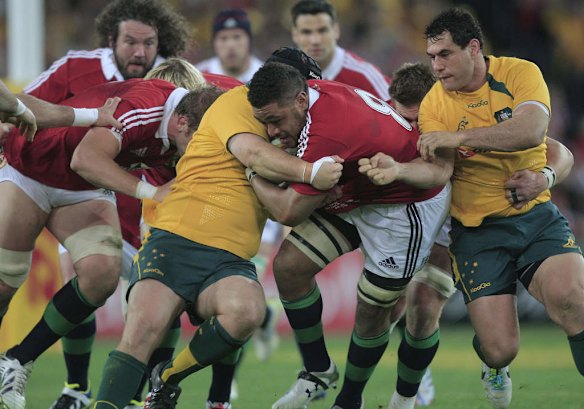 The Lions Toby Faletau.