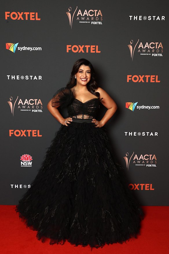 Comedian and AACTA host Susie Youssef arrives ahead of the 2020 AACTA Awards.