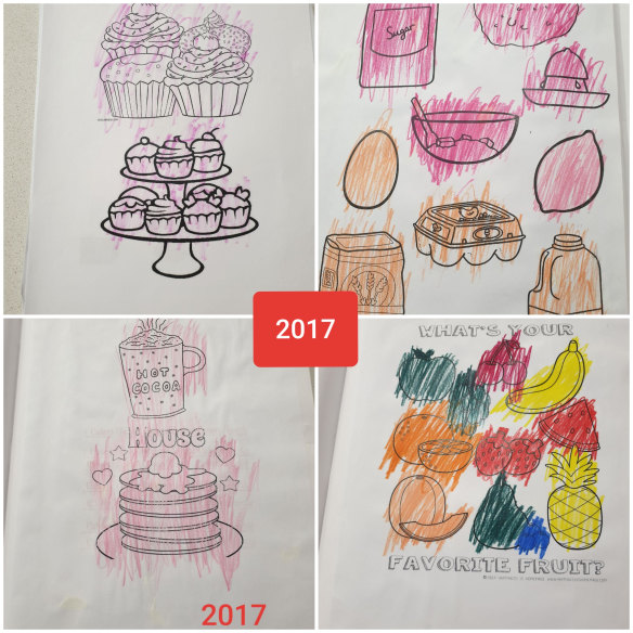 "Minimal progress": Examples of Jake's secondary schoolwork at Southern Autistic in  2017.