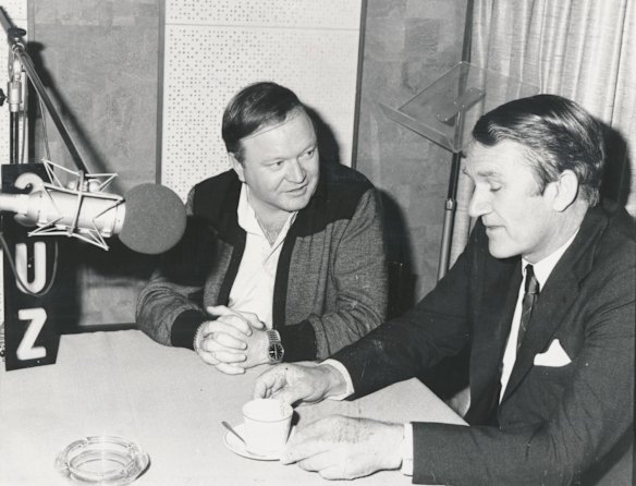 Bert Newton and Malcolm Fraser on air in 1979 