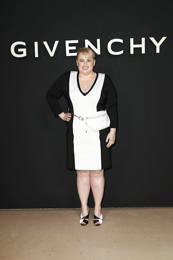 Rebel Wilson attends Givenchy Paris Fashion Week Womenswear Fall/Winter 2019/2020.