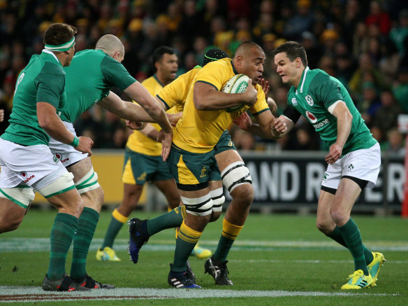 Caleb Timu has shouldered the load as Australia's ball-running back rower.