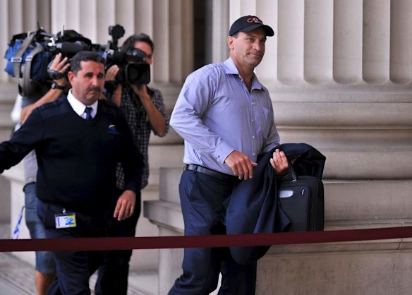 MP Geoff Shaw arrives at State Parliament. 26 November 2013