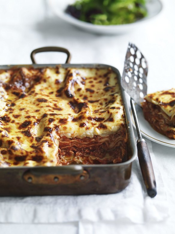 Neil Perry's buffalo mozzarella lasagne is a reader favourite.