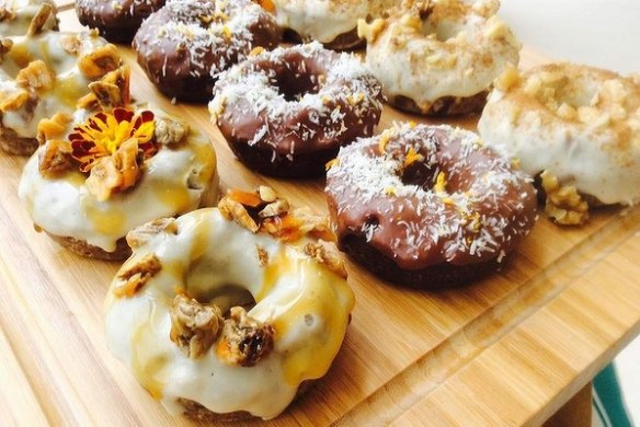 Vegan doughnuts at GoVegan Deli.