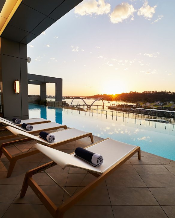 Swim in the infinity pool before ordering a cocktail and taking up residence on one of the loungers.