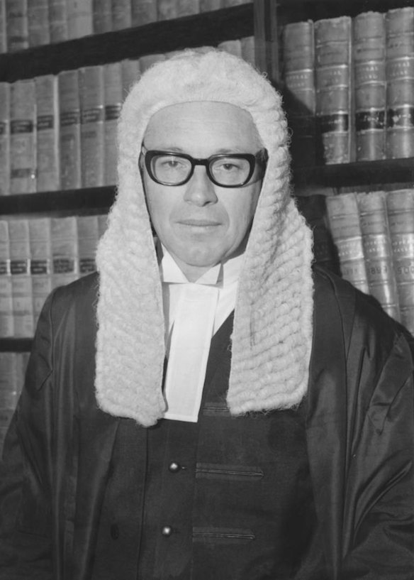Justice Sir Anthony Mason of the High Court.November 1972