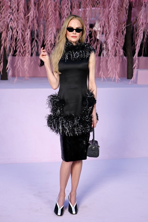 Nicole Kidman in Chanel at Paris Fashion Week.