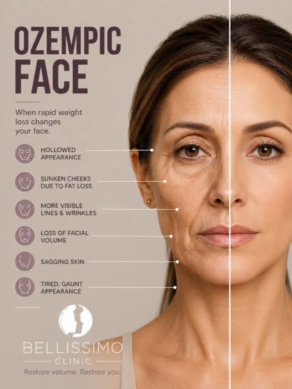 “Ozempic face” is the often alarming facial transformation associated with the fat-jab craze.