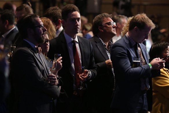 Liberal Party election night function at the Sofitel in Sydney.