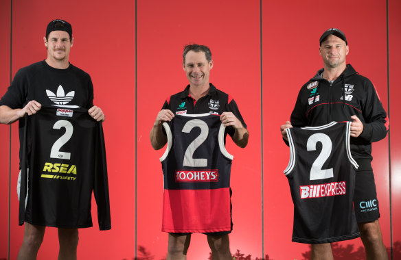 Aaron Hamill alongside Tony Brown and Jake Carlisle. 