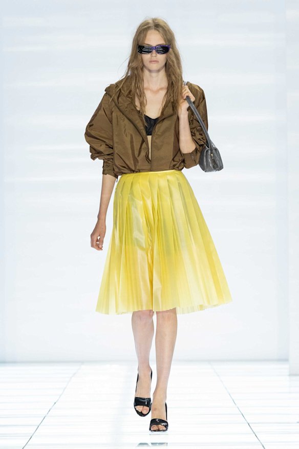 The Prada show in Milan was an ode to the skirt, one of the key pieces of the summer.