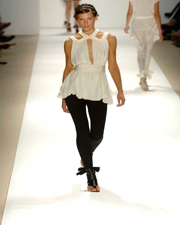 sass & bide on the catwalk at NYFW Spring 2007.
