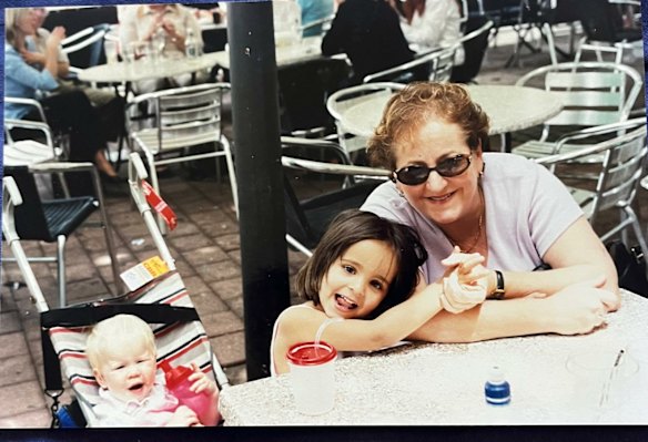 Four-year-old me (middle) with my mother and cousin.