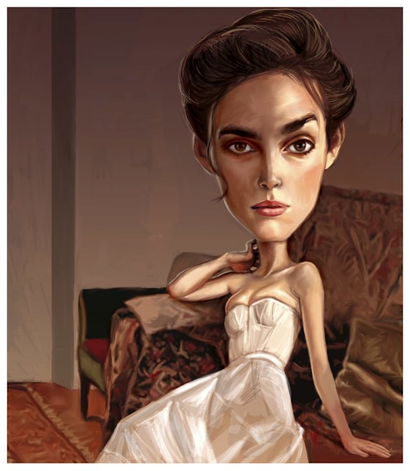 An illustration of Keira Knightley.