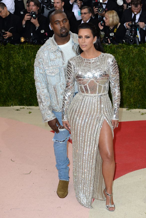 2016: Kanye West summed up his look as 'vibes'. We summed it up as 'lazy'. Kim looks great, though.