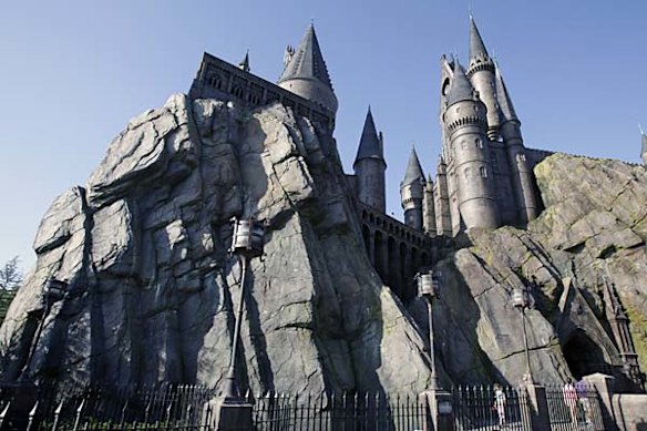 Hogwarts Castle is seen at The Wizarding World of Harry Potter at Universal Orlando theme park in Orlando, Florida.